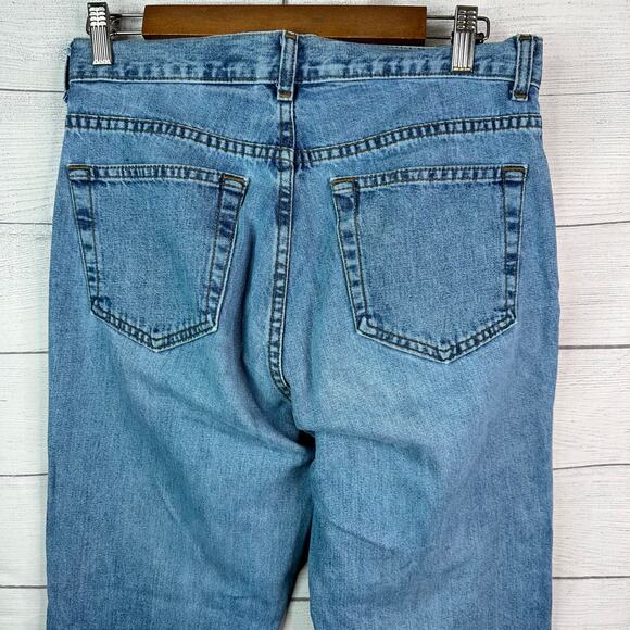 Gap Womens size 6 Flare Vintage Denim Jeans Embellished Fringe Boho Y2K - Picture 5 of 10